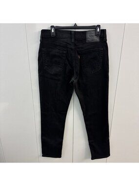 Levi's 511 Slim Fit Jeans Mens 32x30 Black Dark Wash Denim Stretch